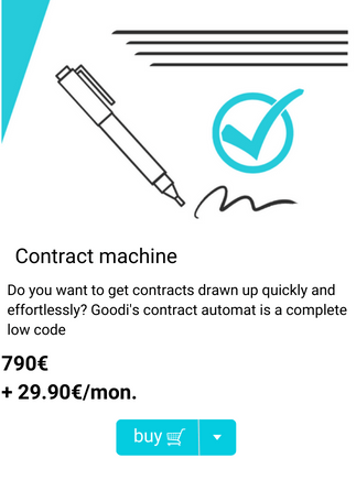 Goodi Product: Contract machine