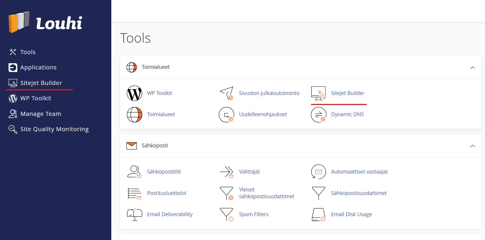 Sitejet_loytyy_cPanelista